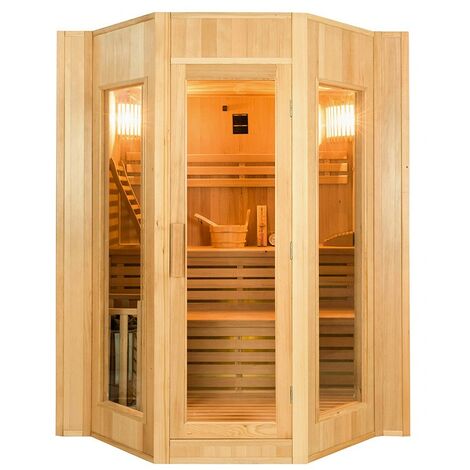 Sauna casera tradicional finlandesa 4 lugares en estufa 8 kW Zen 4 - 0.000000