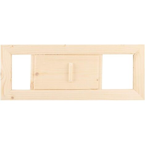 Sauna-Giebellüftungsset, verstellbare Raumausstattung aus Holz, Lüftungsplatten, Jalousien, Grill, Dampfzubehör für Bad, Pool, Lamellen
