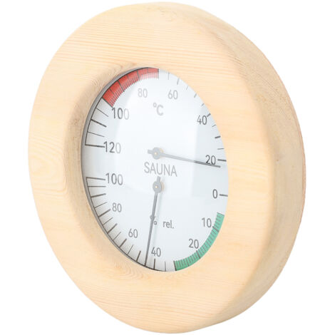 Sauna Hygrothermograph 2 in 1 Wall Mounted Real Time Monitoring Sauna Room Thermometer and Hygrometer