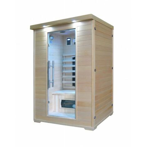 Sauna infrarossi due posti 120x120x190cm Relpunt Crocheduo
