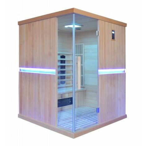 Sauna infrarossi quadrata, 4 posti full optioal 150x150x190cm Replut Dobrry