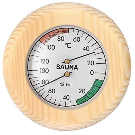 sauna Klimamesser  Hygromtre Pour Sauna  Thermomtre Pour Sauna  Rglable Manuellement  2en1 Mesureur De Temprature Et D'humidit Pour Sauna  Bo