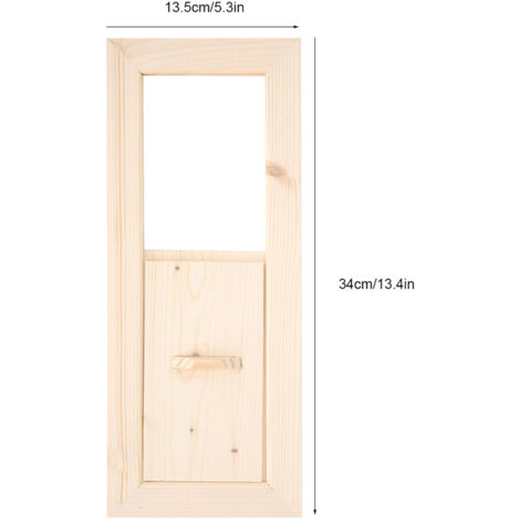 Sauna-Lüftungsgitter [VENT-BOIS] Hemlock 34x13,5cm Verstellbares Lüftungsgitter für Sauna und Dampfbad