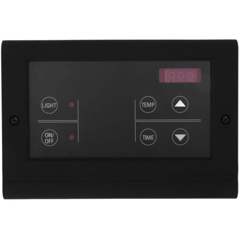 Sauna Room Temperature Controller Wall Mount Wet Steam Generator Controller for Household Black