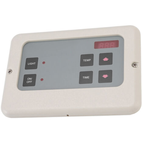 Sauna Room Temperature Controller Wall Mount Wet Steam Generator Controller for Household White