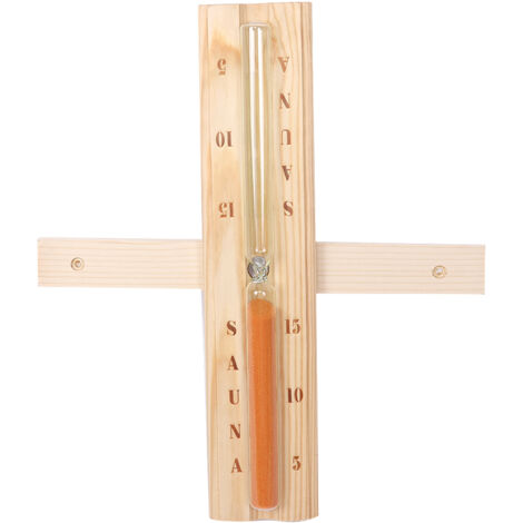 Sauna-Set aus Holz mit Zubehör, explosionsgeschützter Lampe, Löffelbehälter, Sanduhr-Hygrometer und 5 Flaschen ätherischen Ölen