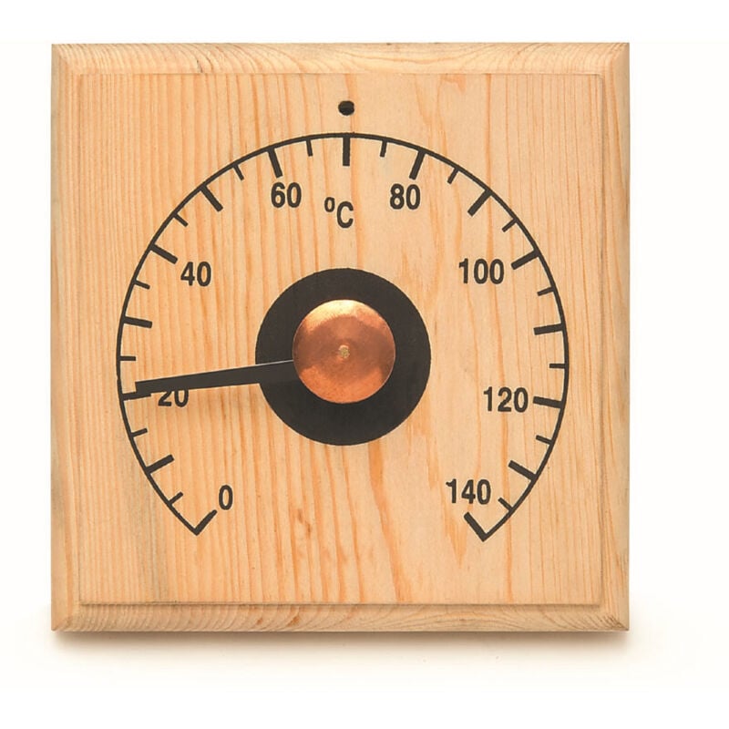 Csparkv - Sauna Thermometer, 0140℃ Sauna Room Thermometer Wooden Indoor Thermometer Temperature Display for Wall Mounted Sauna Room