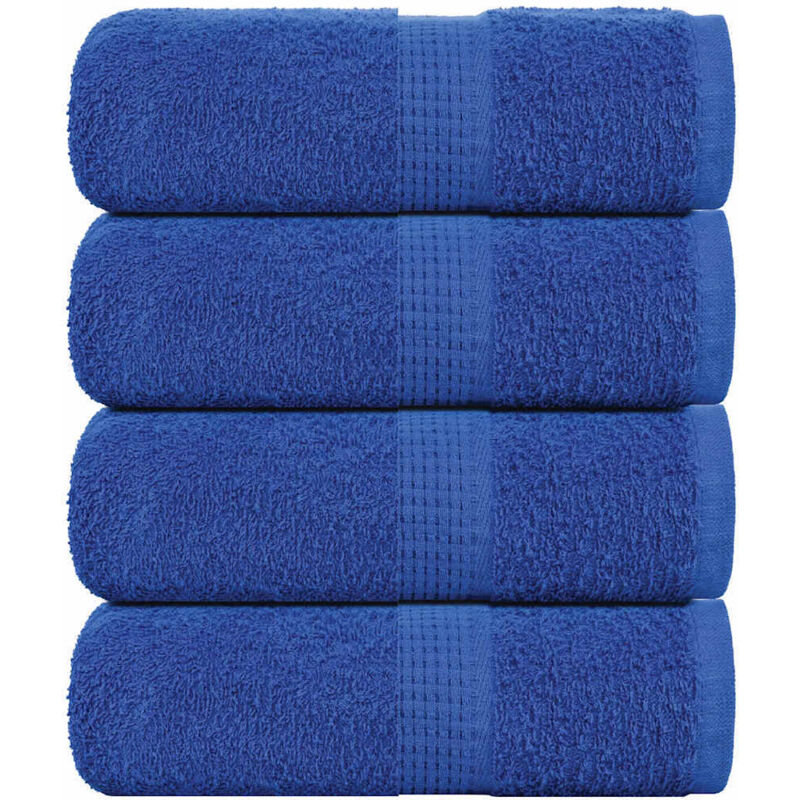 Wash Towels 4 Pcs Frogn Blue 30x30 Cm 100% Cotton Vidaxl