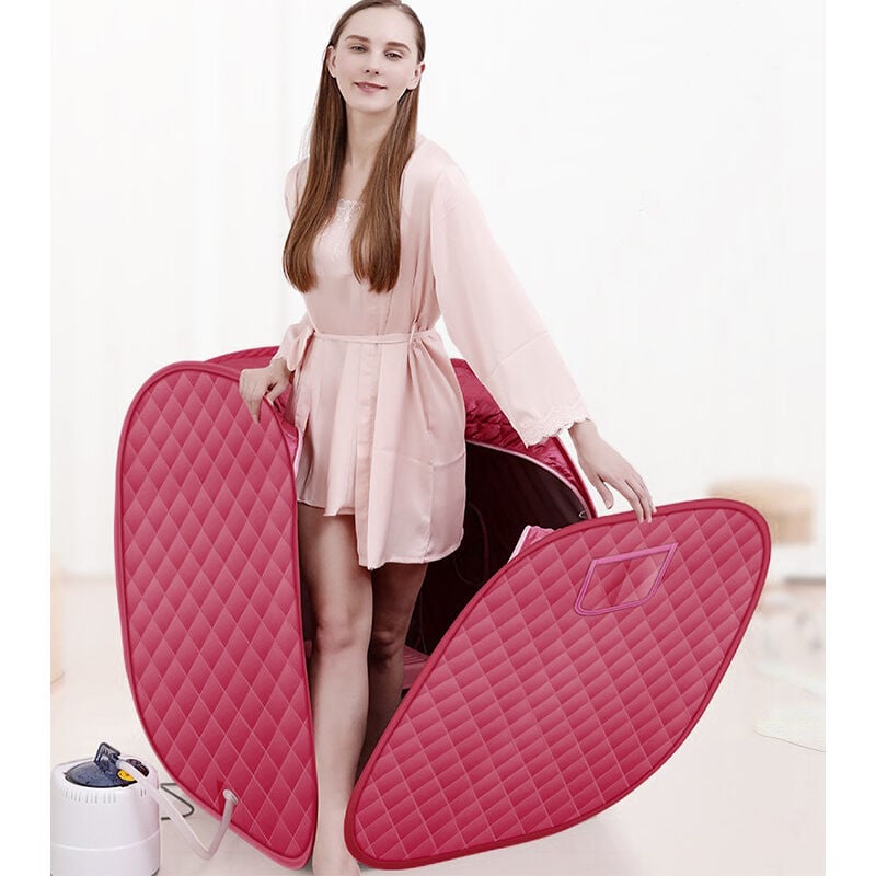 Skecten - Sauna à Vapeur et Cabine, Tente de Sauna Pliable Isolante à Quatre Couches et Générateur de Vapeur de Sauna 2.5L 1000W pour Bain de Sauna,