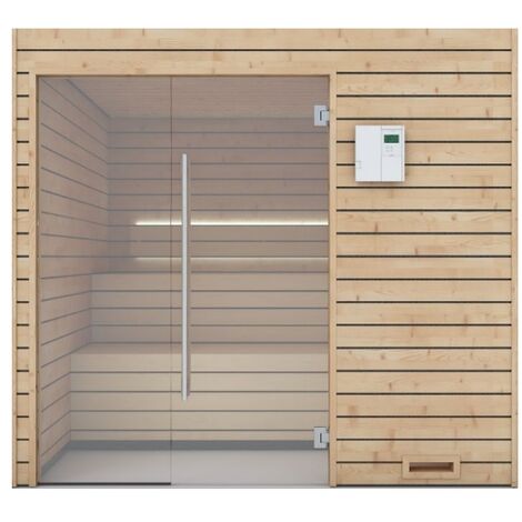 Saunakabine Schruns inkl. Saunaofen 8,0kW und digitaler Steuereinheit