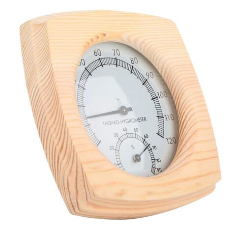 Saunathermometer, Holz-Thermohygrometer, Thermometer, Hygrometer