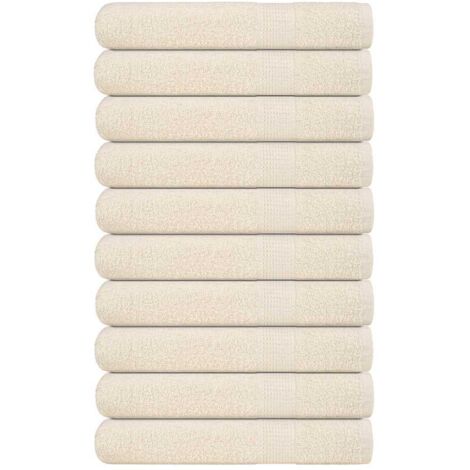 Saunatücher FROGN 10 Stk. Creme 80x200 cm 360 g/m²