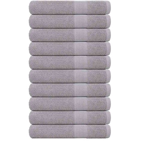 Saunatücher FROGN 10 Stk. Grau 80x200 cm 360 g/m²