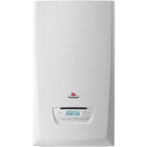 Saunier Duval – Chaudière gaz à condensation 25 kW – Système de combustion pneumatique 1:5 – Étiquette énergétique A+ – Profondeur < 35 cm