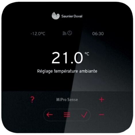 SAUNIER DUVAL - Pompe à chaleur Air / Eau - Commande déportée MiPro Sense Radio - 0020260988
