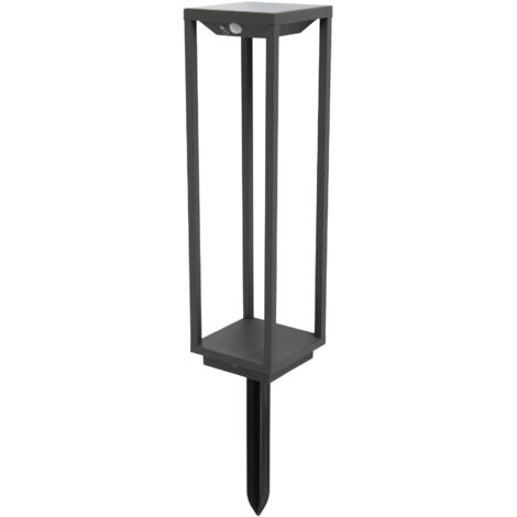 SAURA Baliza solar gris oscuro