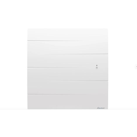 Sauter – Radiateur à inertie 1000W horizontal blanc – Surface de chauffe 10 à 14 m² – Pilotage smartphone – Détection ouverture fenêtres