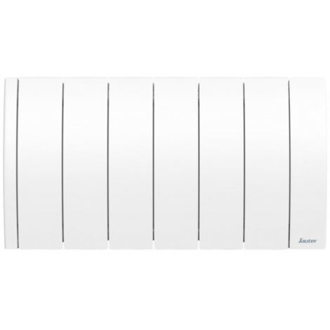 Sauter – Radiateur à inertie fluide 700W blanc – Surface chauffée 7m² – Programmation connectée – Détection ouverture fenêtre