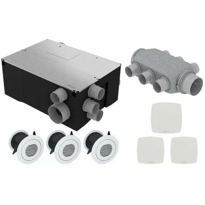 Sauter - vmc double flux haut rendement Gorner kit - Caisson combles