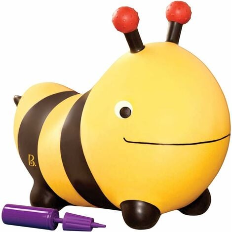 Sauteur gonflable à forme d’abeille –jouet sauteur d’éveil et de premier âge à enfourcher –18 mois et plus Guazhuni