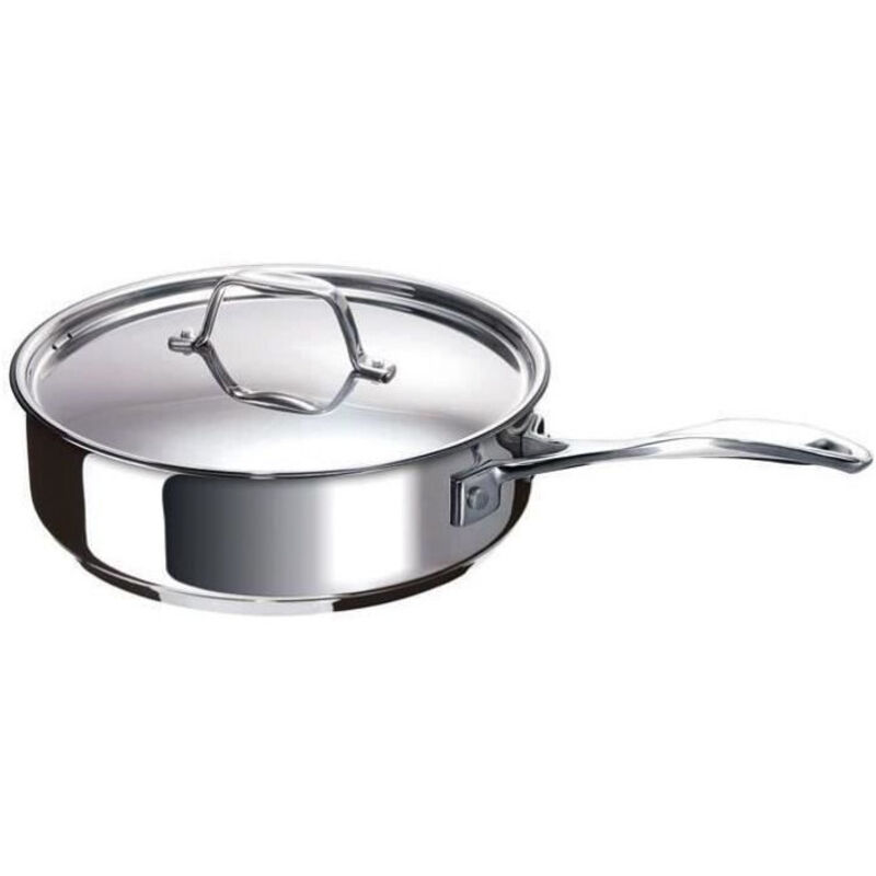 Sauteuse + couvercle Chef D : 24 cm inox