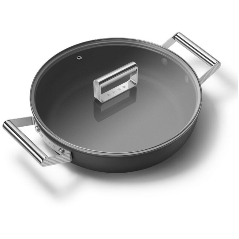 Sauteuse 28cm + couvercle DPF2812BLM SMEG - vue 2