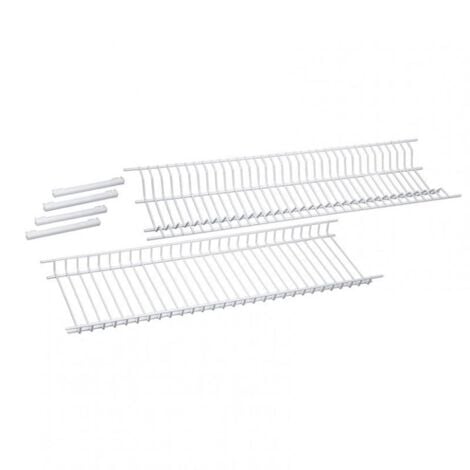 SAUVIC escurreplatos &43 escurrevasos blanco 85 cm conjunto , Escurreplatos &43 escurrevasos blanco 85 cmIncluye regletasColor blancoMedida: 85 cmPara armarios de 90 cm