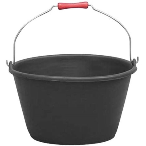 SAVAGE SECCHIO 16 L CON MANICO IN LEGNO NERO ALLUMINIO E PLASTICA SV16B