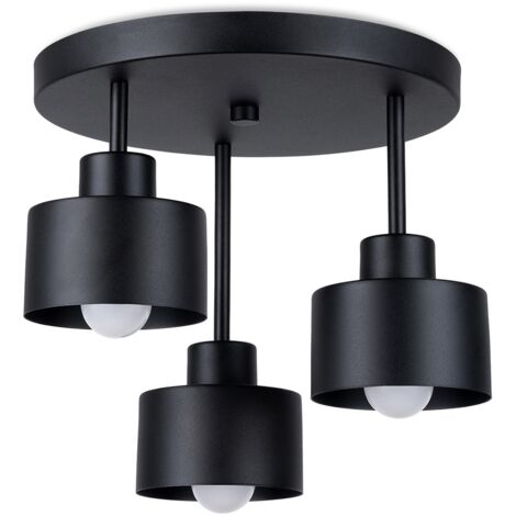 SAVAR 3 Black ceiling lamp
