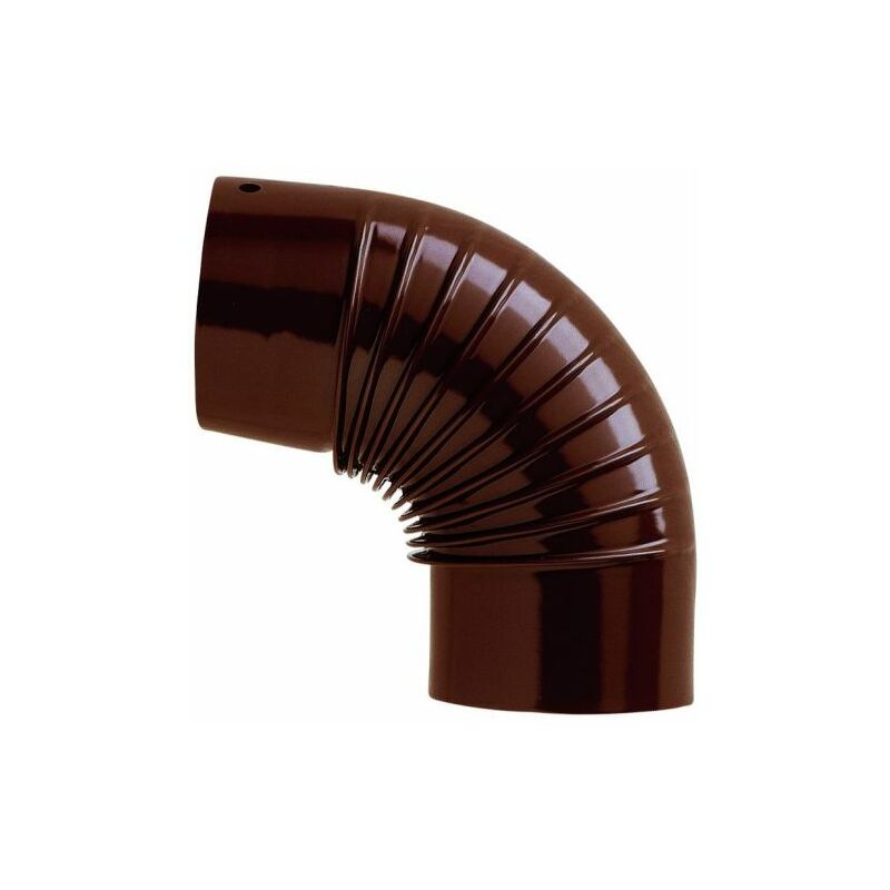 Image of Save GOMITO 90° PER STUFA A LEGNA PORCELLANATO CLASSIC Col. Marrone Ø cm. 15 12 PZ