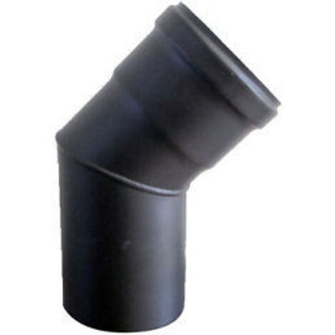 Save gomito curva per stufe pellet in acciaio 45o 8 cm 80 mm sp. 1,2 mm