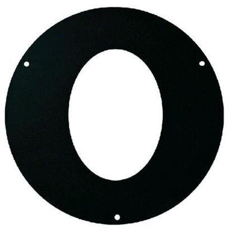 Save rosone anello ellittico 45o spessore 1,2 mm 13 cm 130 mm in acciaio nero