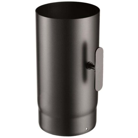 Save tubo con valvola acciaio   12 cm 120 mm lunghezza 30 cm spessore 2 mm
