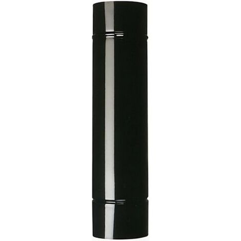 Save TUBO PER STUFA A LEGNA PORCELLANATO CLASSIC Col. Nero Ø cm. 14x 25 6 PZ