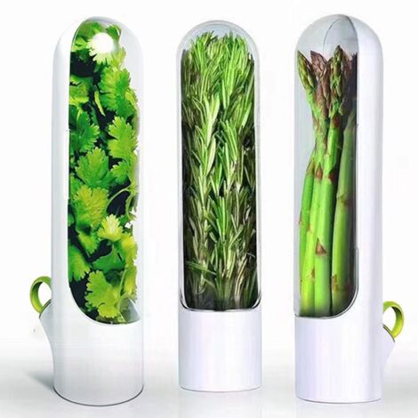 Saver, el mejor recipiente para conservar los productos frescos, ideal para guardar alimentos en el refrigerador. Contenedor transpirable para almacenar hierbas frescas.