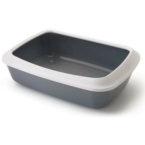 Savic Iriz 50 Litter Tray + Rim White/Cold Grey PK6 - 37667