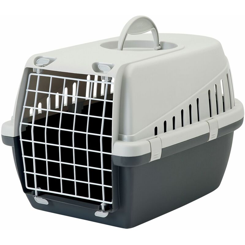 CHADOG Cage de transport Trotters grise Taille : m