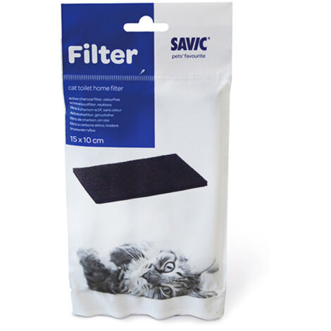 Savic Sandkasten Filter Filter für Katzentoilette Geruchsfilter für Sandkasten