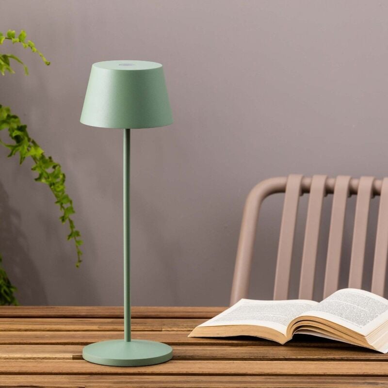 Savina Lampe portable vert foncé