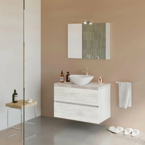 Mobile Bagno Sotto lavabo COPRI COLONNA lavandino standard L60xP45 MADE IN  ITALY