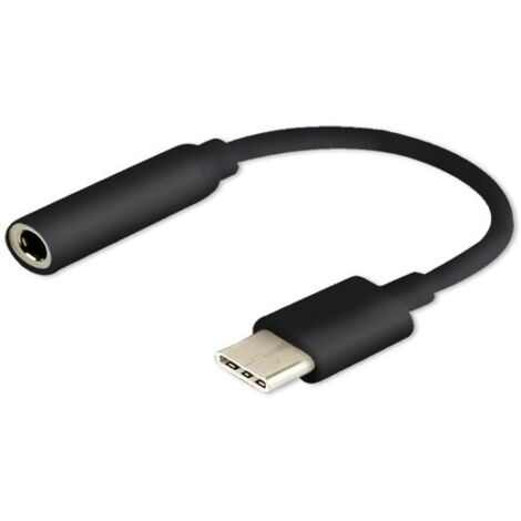 SAVIO Adaptateur audio USB Type 3.1 C (M) – Jack 3,5 mm (F) Noir AK-35/B