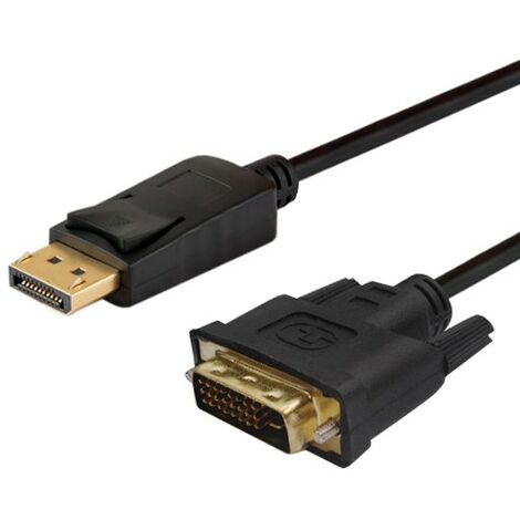 Savio CL-106 câble adaptateur vidéo 1,8 m DisplayPort DVI Noir