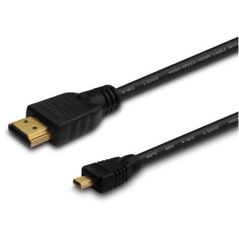 Savio CL-39 câble HDMI 1 m HDMI Type A (Standard) HDMI Type D (Micro) Noir