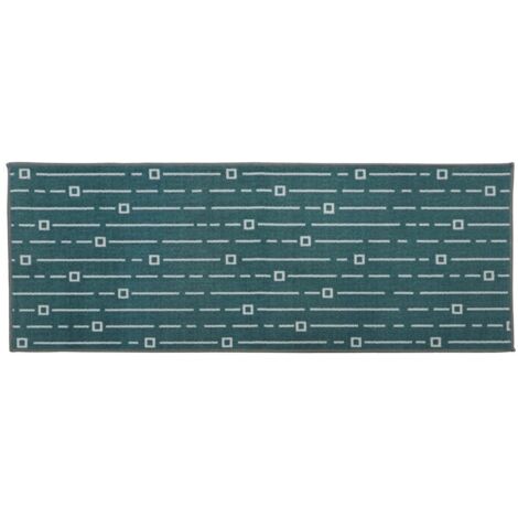 Savio Machine Washable Runner Mat, 57x150cm, Teal