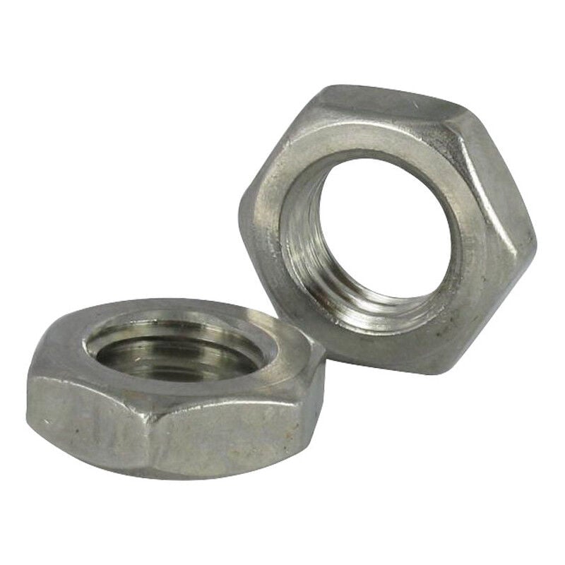 Vis Express - Ecrou hexagonal bas hm/contre Ecrou Pas à gauche M18 Inox A2-30 pièces