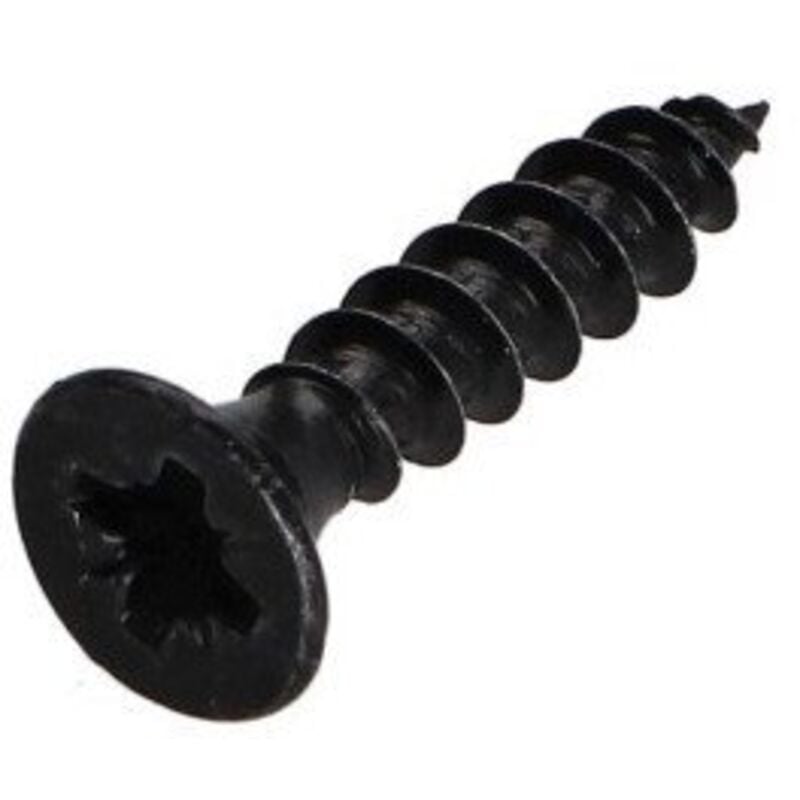 Vba Vis bois agglo Tête fraisée tf Pozi N°2 4.5X16 Filetage total Acier zingué noir-1000 pièces