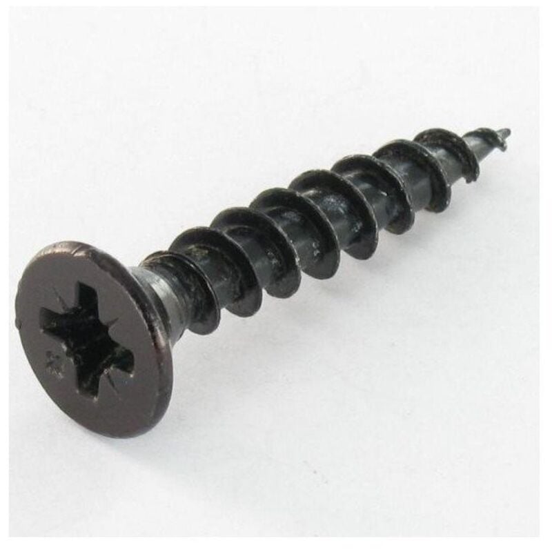 Vis Express - VBA3 Tête fraisée tf Pozi 4X50 Acier zingué noir-100 pièces