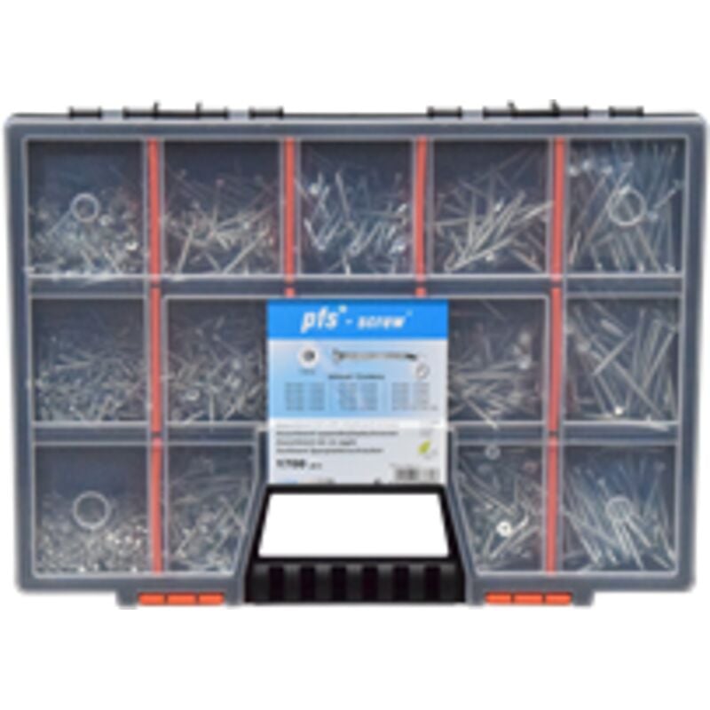 Assortiment de 1700 vba Vis bois agglo Tête fraisée tf torx Pointe antifendage cut type 17 Acier zingué-1 pièce