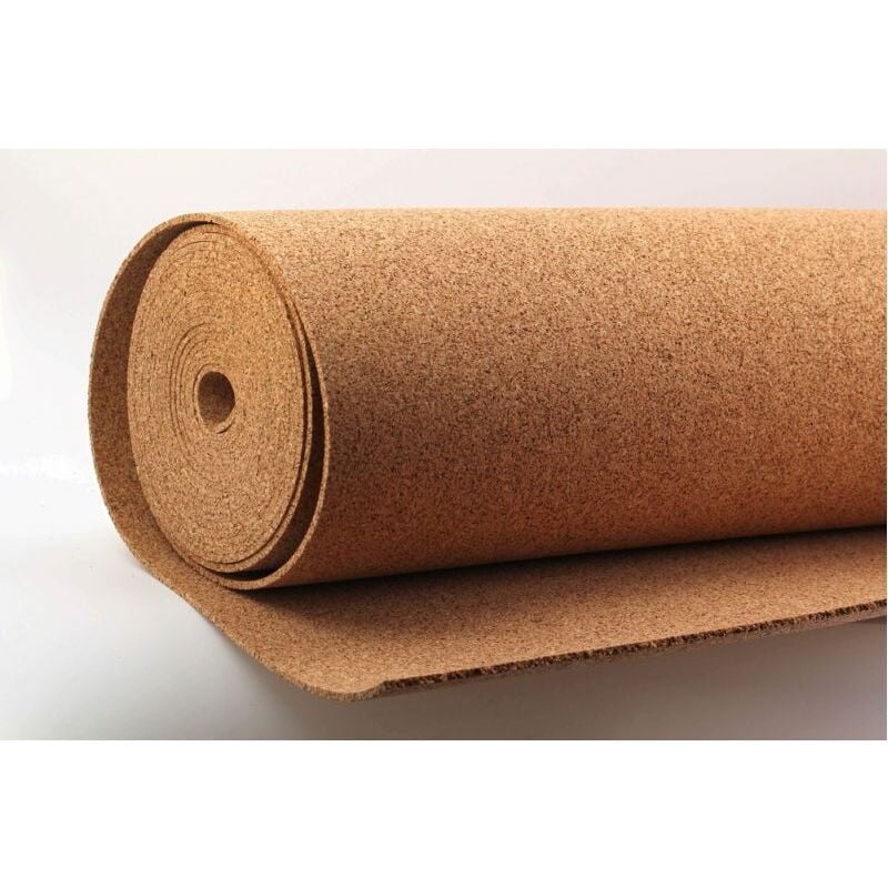 rouleau isolant souple en liège standard, ép. 6mm - 10m x 1m = 10m²