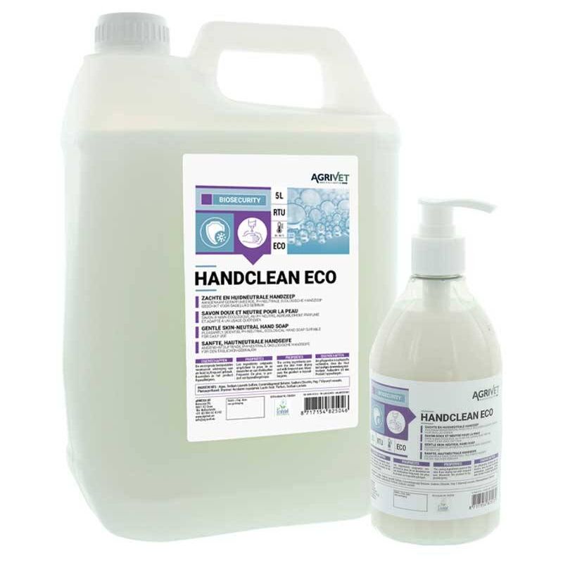 Savon doux handclean eco pour les mains - x Contenance 5 litres